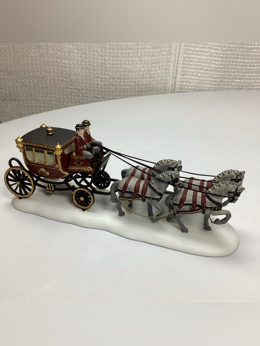Vintage 1989 Dept. 56 Royal Coach Figurine Christmas Village Accessory